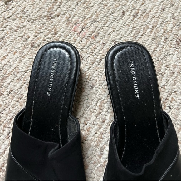 ◼️PREDICTIONS: Women’s size 8.5W, black slide-on sandals with stretchy band◼️ - Picture 3 of 13
